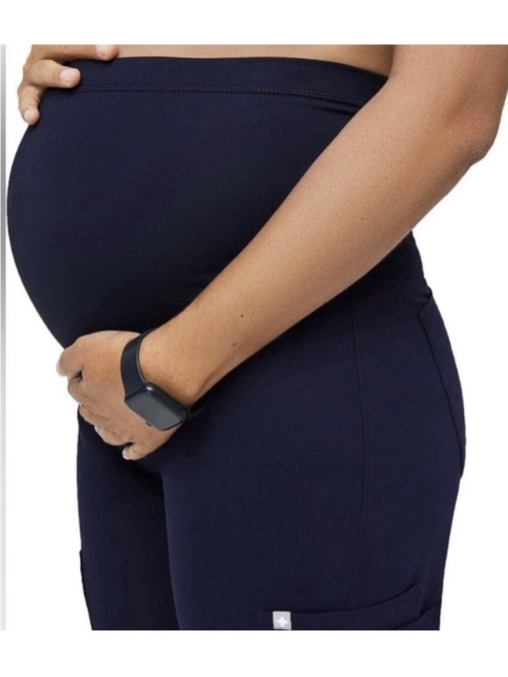 FIGS Technical Collection Maternity Scrub Pants Black XXL W21SW2035 High Waist